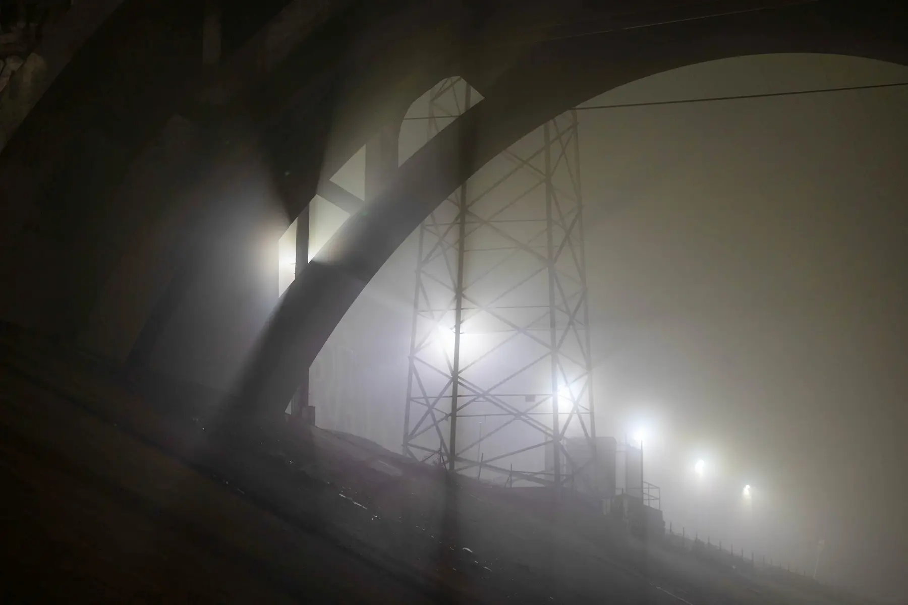 Los Angeles bridge photographed by Kevin Break
